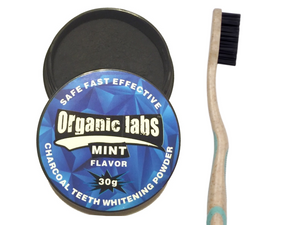 Organic Labs Activated Charcoal Teeth Whitening Set